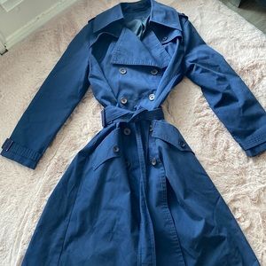 Navy Blue Trench Coat
